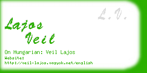 lajos veil business card